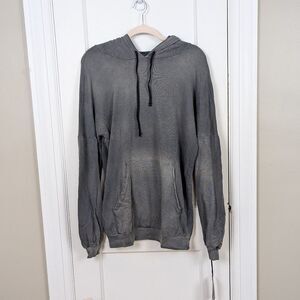 Michael Lauren | Gray Hooded Pullover Sweatshirt Size Extra Small